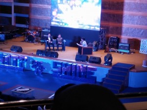 saat sesi talk show